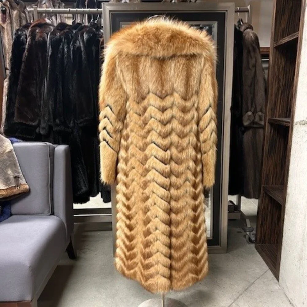 TANUKEE RACOON CHEVRON CUT - WAS 5K NOW ONLY $950 SIZE XS-S - Picture 2 of 6